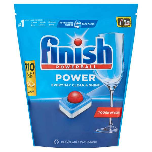 Finish Powerball Power All in 1 Lemon mosogatógép tabletta - 110 db