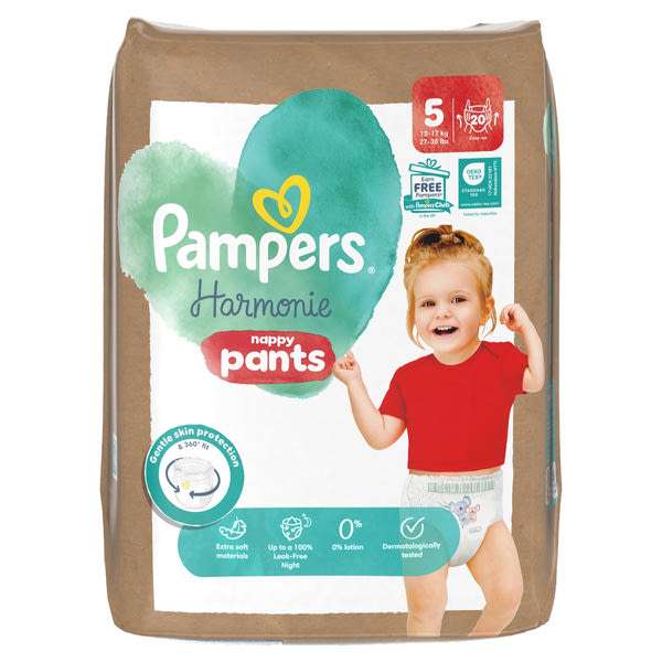 Pampers Harmonie Baby bugyipelenka 5-ös 12-17 kg - 20 db