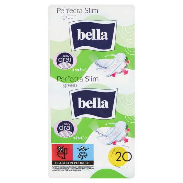 Bella Perfecta Slim Green egészségügyi betét - 20 db