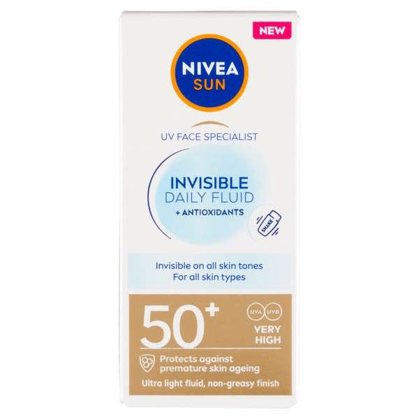 Nivea Sun Invisible Daily napozó fluid FF50+ - 40 ml