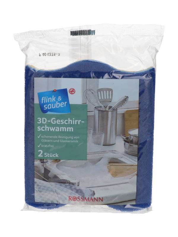 Flink&Saube mosogatószivacs /kék - 2 db
