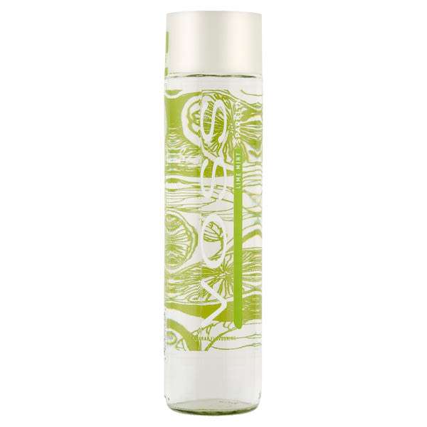 Voss norvég természetes szénsavas ásványvíz üveg palackban lime- menta ízű - 375 ml