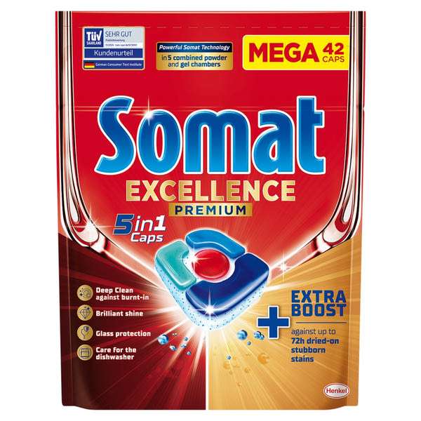 Somat Excellence Premium 5in1 mosogatógép kapszula - 42 db