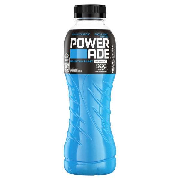 Powerade Mountain Blast szénsavmentes, vegyesgyümölcs-ízű izotóniás sportital - 500 ml