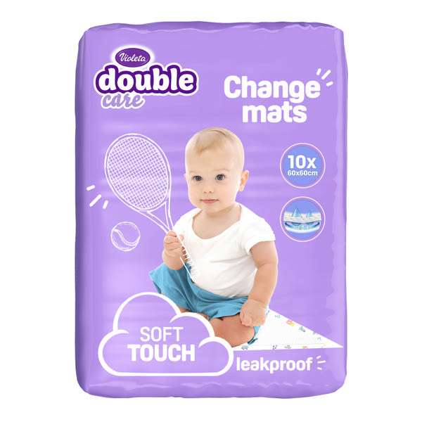 Violeta Double Care pelenkázó alátét 60x60 cm - 10 db