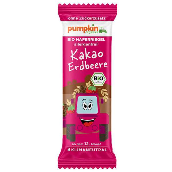 Pumpkin Bio zabszelet eperrel és kakaóval 12 hónapos kortól - 20 g