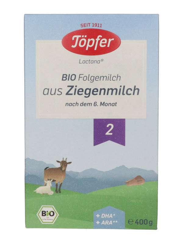 Töpfer Bio 2 Kecsketej alapú anyatej-helyettesítő tápszer 6 hónapos kortól - 400 g