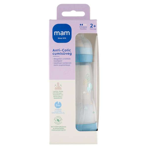MAM Anti-Colic cumisüveg 2 hónapos kortól 260 ml - 1 db