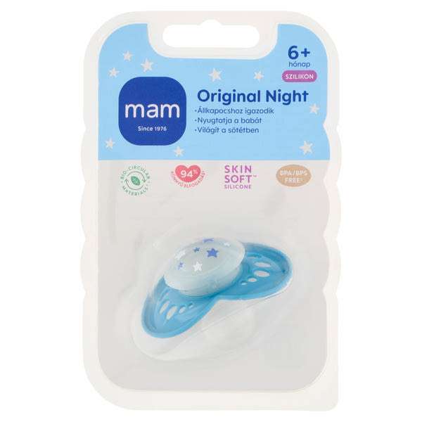 MAM Original Night szilikon alvócumi 6 hónapos kortól - 1 db