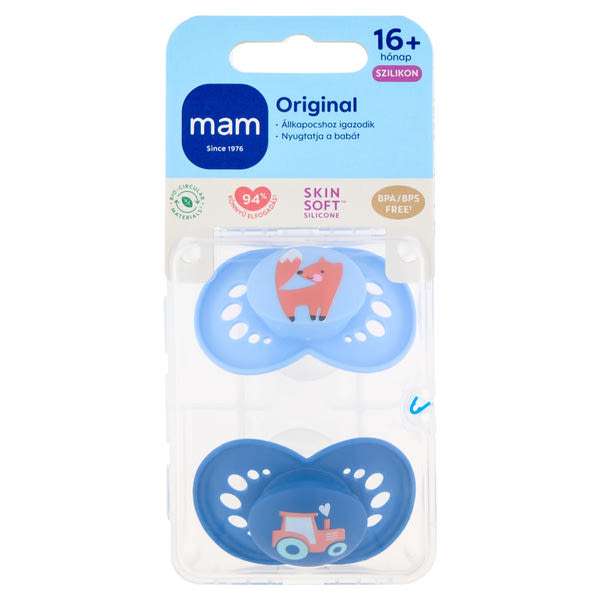 MAM Original szilikon játszócumi 16 hónapos kortól - 2 db