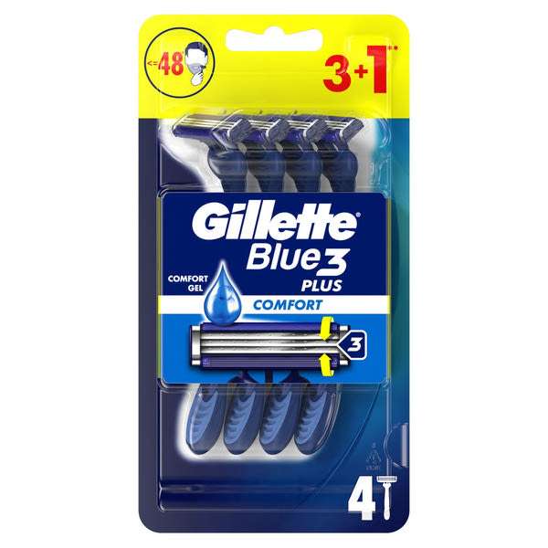 Gillette Blue3 Comfort eldobható borotva 3 pengés - 4 db