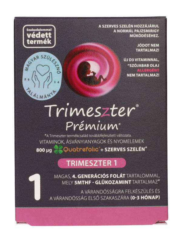 Trimeszter Premium 1 várandós vitamin 0-3 hónap - 60 db
