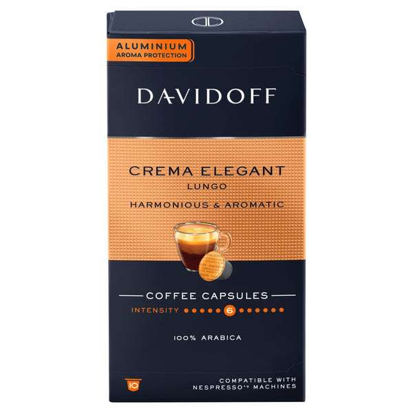 Davidoff Crema Elegant Lungo Nesspresso kávékapszula - 10 db