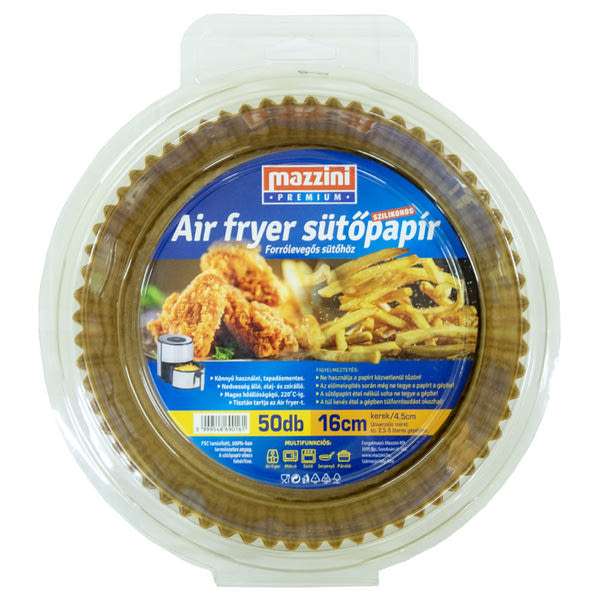 Mazzini Air Fryer sütőpapír 16 cm - 50 db