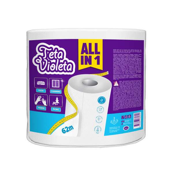 Violeta All in 1 Maxi háztartási papírtörlő 2 rétegű - 1 db