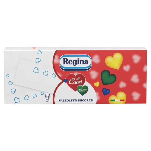 Regina Di Cuori papírzsebkendő 4 rétegű 10x9 db - 90 db