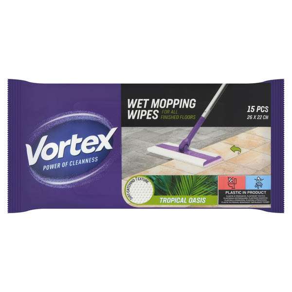 Vortex nedves padlótisztító kendő trópusi illattal - 15 db