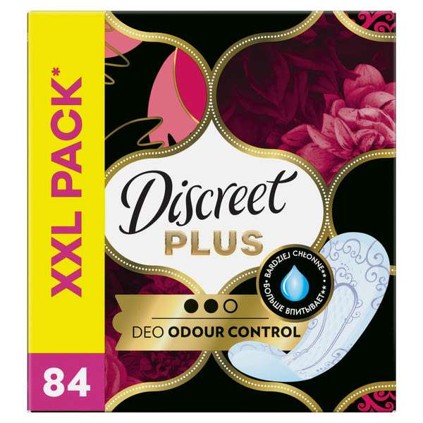 Discreet Protective Odour Control Plus tisztasági betét - 84 db