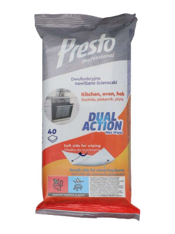 Presto Dual Action konyhai törlőkendő - 40 db