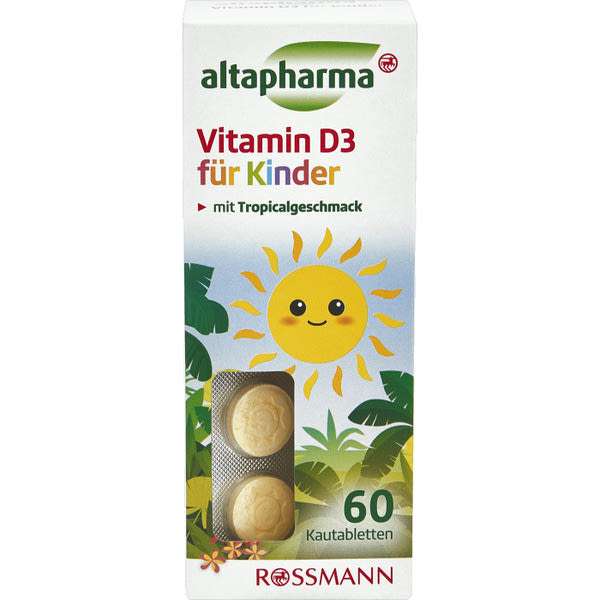 Altapharma D3 rágótabletta gyerekeknek - 60 db