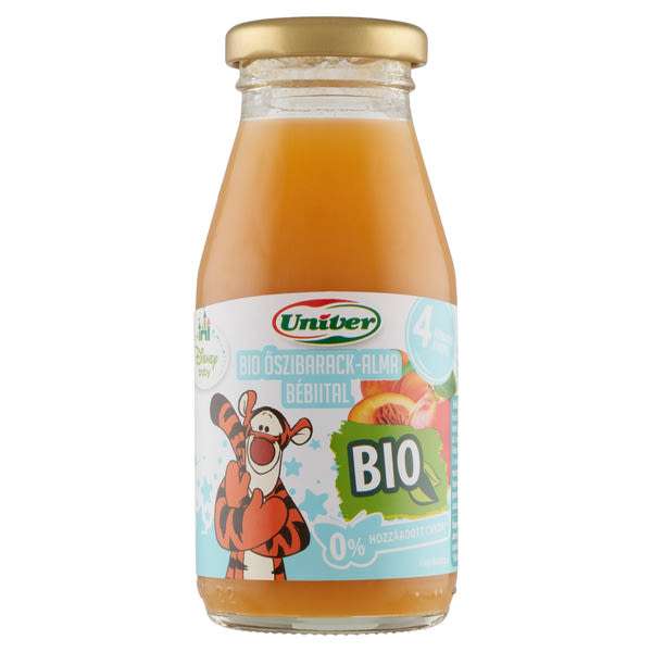 Univer Bio őszibarack, alma babaital 4 hónapos kortól - 200 ml