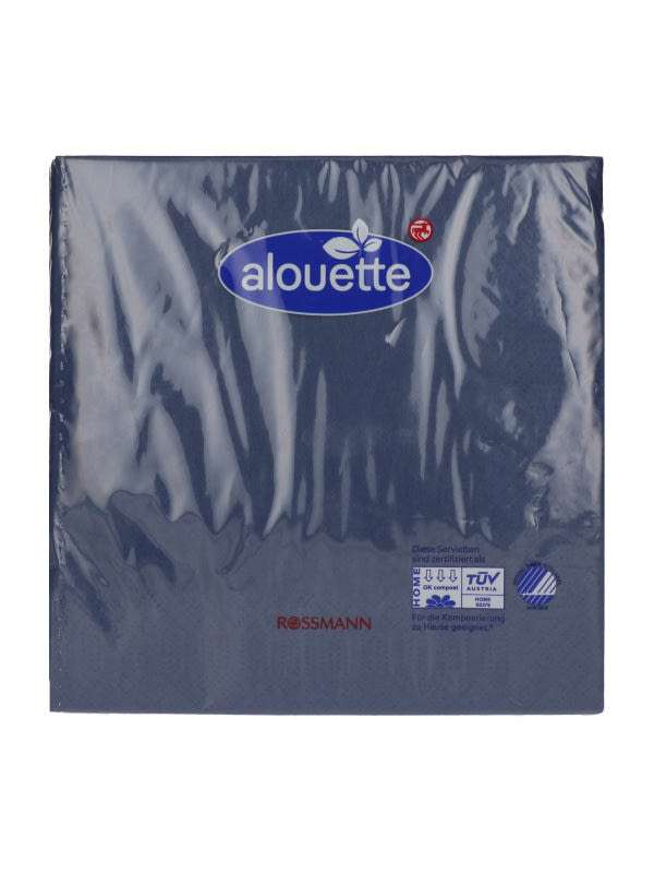 Alouette szalvéta 33x33 cm /sötétkék - 30 db