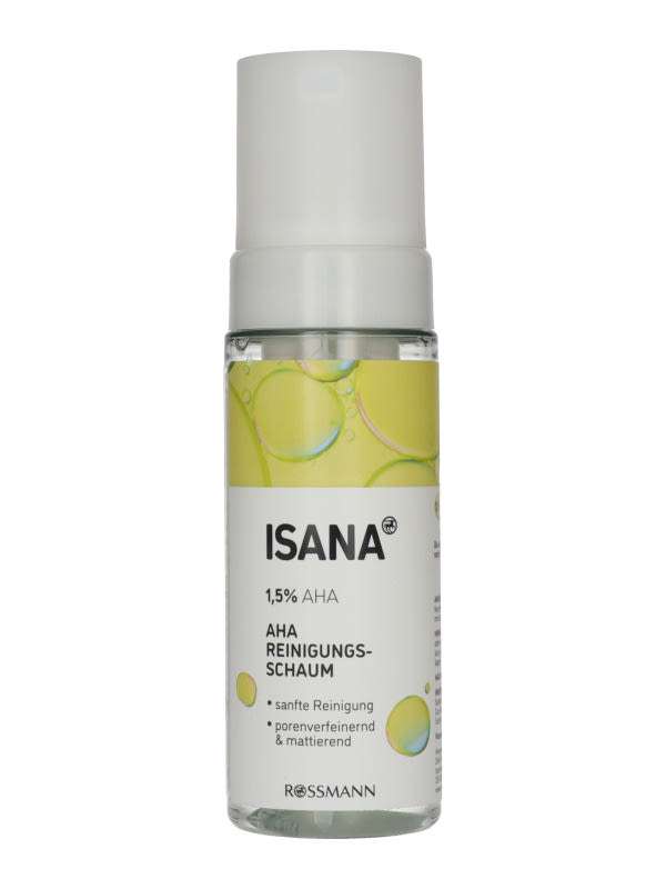 Isana Face arctisztító hab 1,5% AHA savval - 165 ml
