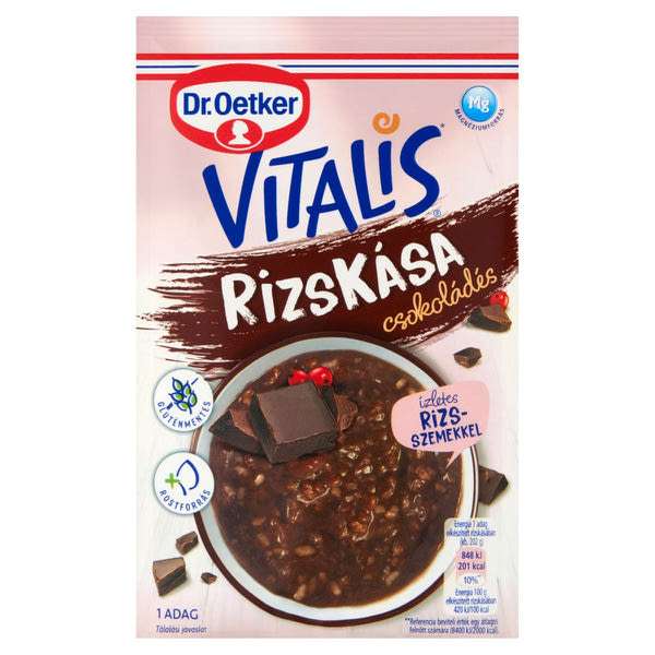 Dr. Oetker Vitalis csokoládés rizskása alappor - 52 g