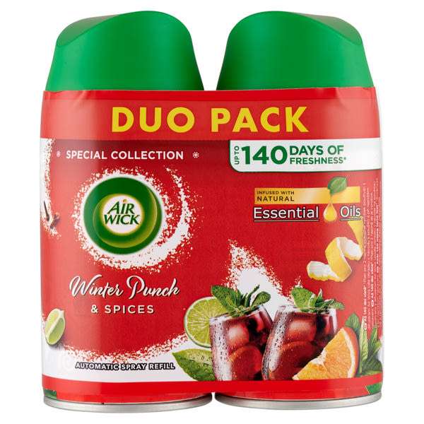 Air Wick Freshmatic automata légfrissítő utántöltő duopack téli puncs illattal (2x250 ml) - 500 ml