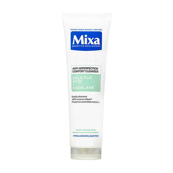 Mixa Salicylic Acid + Squalane Anti-Imperfection arctisztító gél - 150 ml