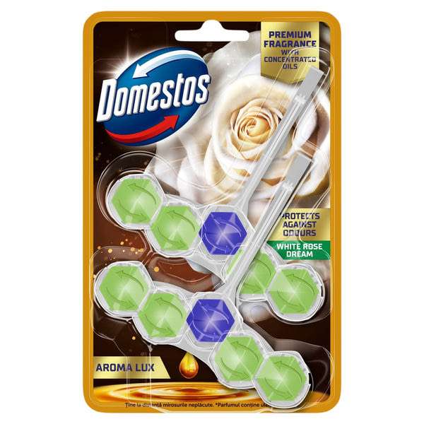 Domestos Aroma Lux White Rose Dream WC illatosító 2x50 g - 100 g
