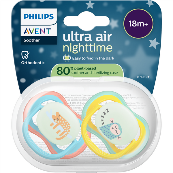 Philips Avent Ultra Air Night játszócumi 18 hónapos kortól - 2 db