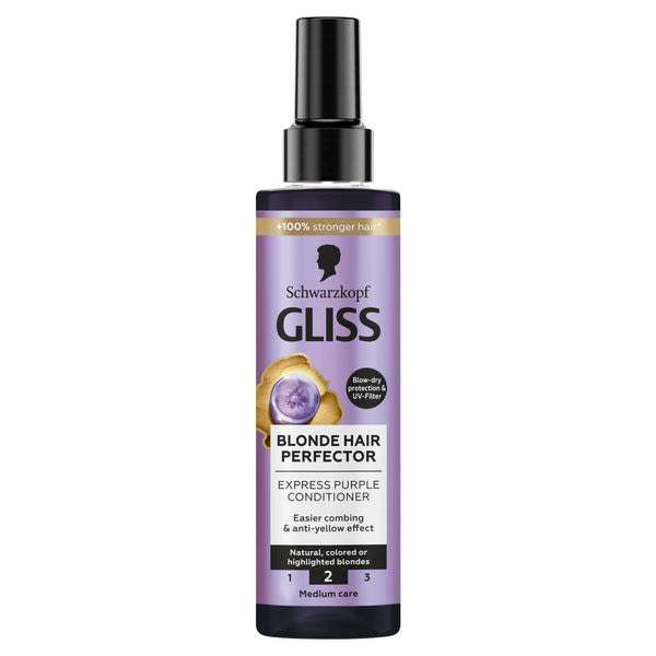Gliss Blonde Perfector Express Repair lila hamvasító balzsam - 200 ml