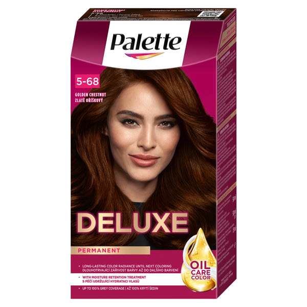 Palette Deluxe tartós hajfesték /5-68 arany gesztenyebarna - 1 db