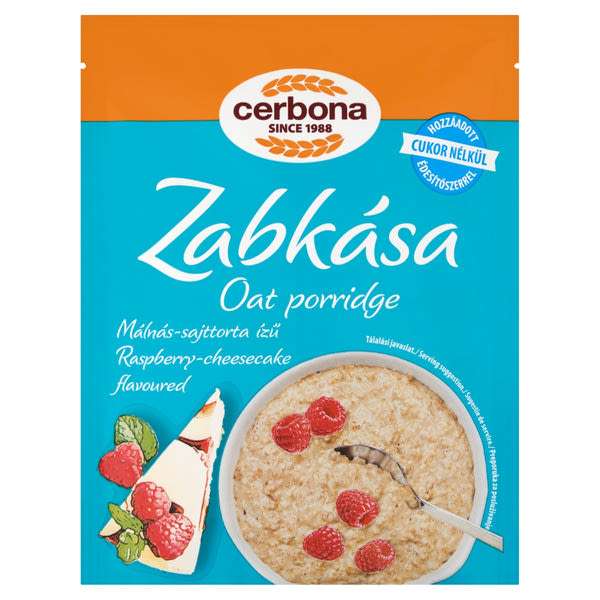 Cerbona málnás sajttortás zabkása - 50 g