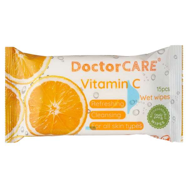 Doctorcare nedves törlőkendő c-vitaminnal - 15 db
