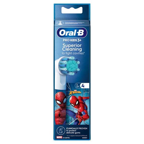 Oral-B Pro Kids Spiderman elektromos fogkefe pótfej - 4 db
