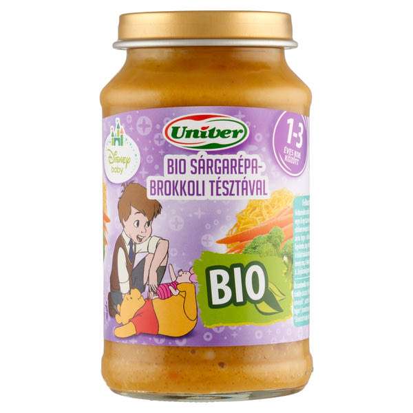 Bébiétel Bio sárgarépa-brokkoli tésztával 12 hónaposkortól - 220g