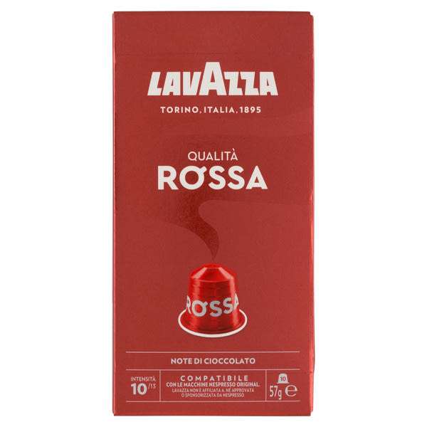 Lavazza Qualità Rossa Nespresso kapszulás pörkölt kávé - 10 db