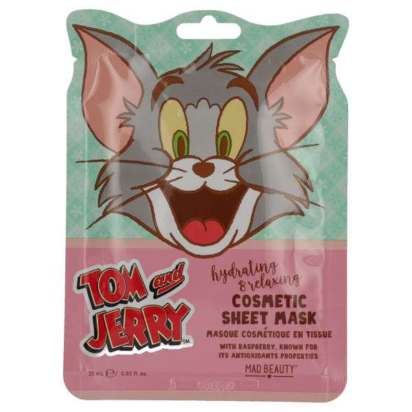 Mad Beauty Tom fátyolmaszk málna kivonattal - 1 db