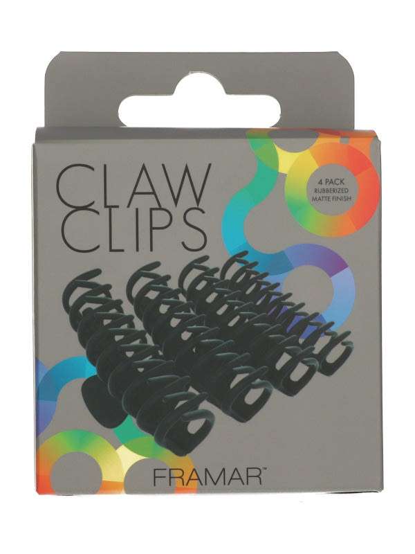 Framar Claw Clips hajcsatt /fekete - 4 db