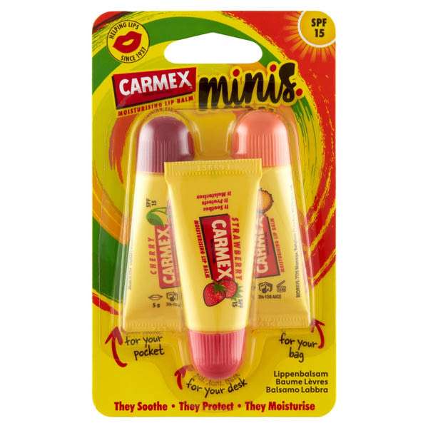 Carmex Minis ajakbalzsam SPF15 3 db - 15 g