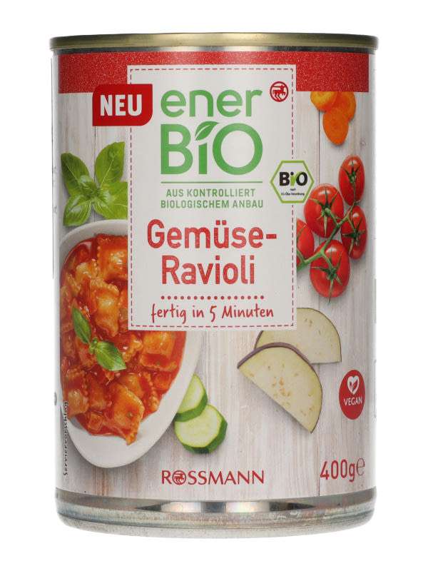 Ener-bio Ravioli paradicsomos-zöldséges szószban - 400 g