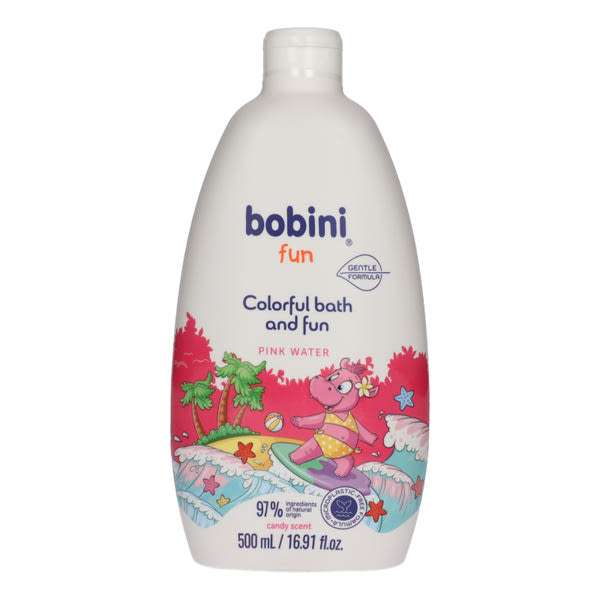 Bobini Fun színes habfürdő /rózsaszín - 500 ml