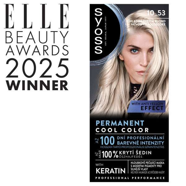 Syoss Color tartós hajfesték /10-53 hűvös világosszőke - 1 db