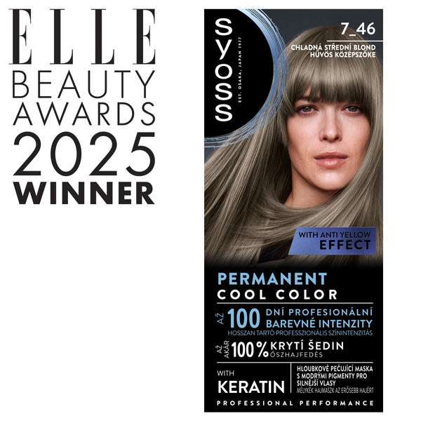 Syoss Color tartós hajfesték /7-46 hűvös középszőke - 1 db