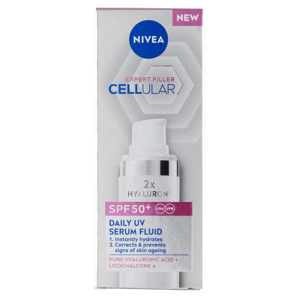 Nivea Cellular Expert Filler nappali arcápoló UV szérum fluid FF50+ - 30 ml