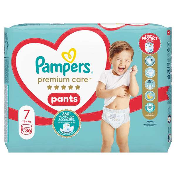 Pampers Premium Care bugyipelenka 7-es méret 15kg+ - 36 db