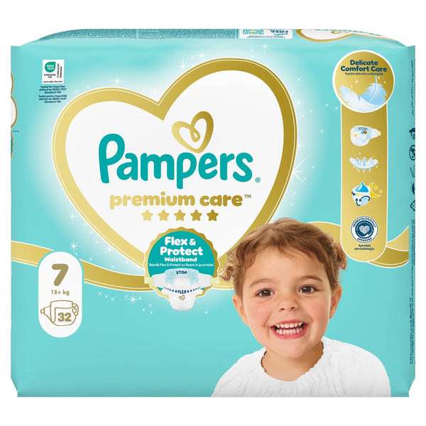 Pampers Premium Care pelenka 15+kg/méret: 7 - 32 db