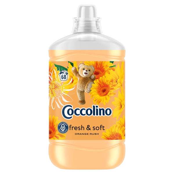 Coccolino Fresh & Soft Orange Rush öblítőkoncentrátum 68 mosás - 1700 ml